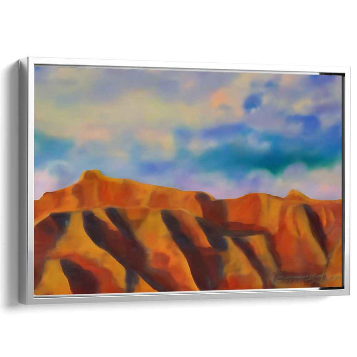 Vivid Edge: A Vivid Landscape Canvas Art Print