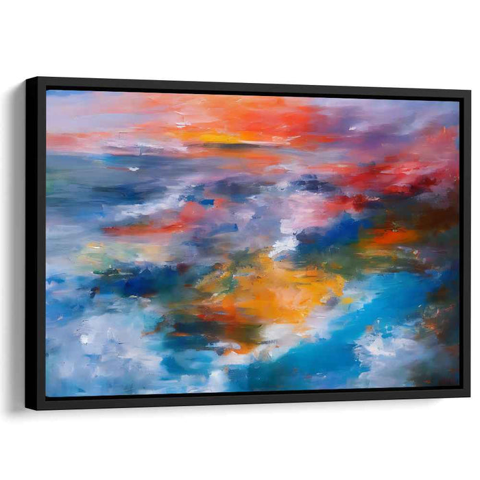 Infinite Tides: Abstract Seascape Canvas Art Print