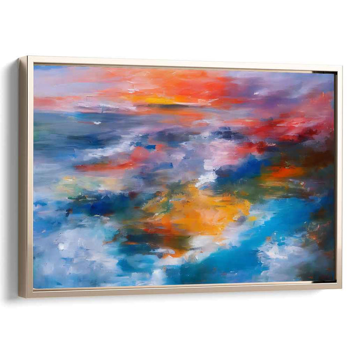 Infinite Tides: Abstract Seascape Canvas Art Print