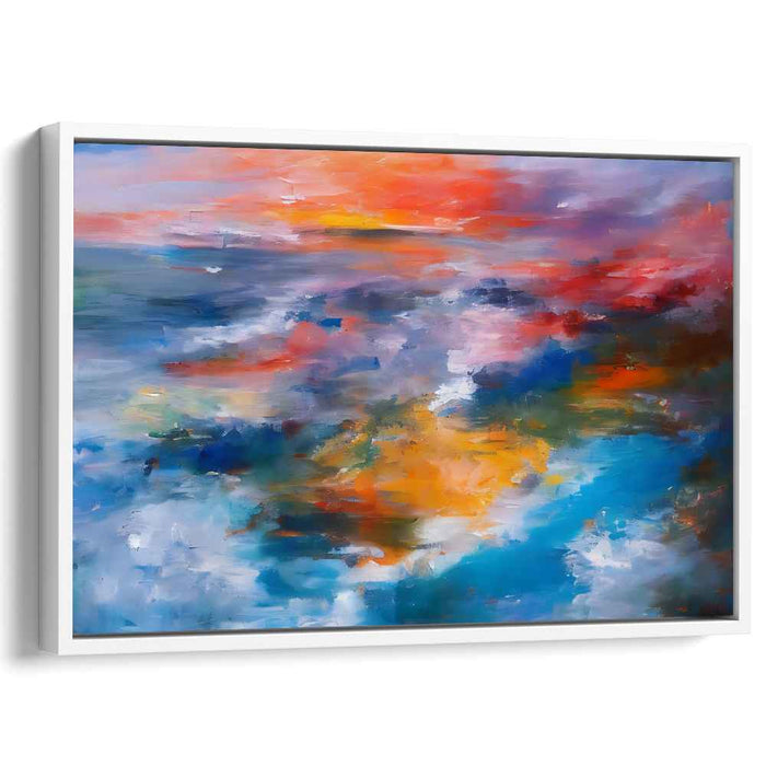 Infinite Tides: Abstract Seascape Canvas Art Print