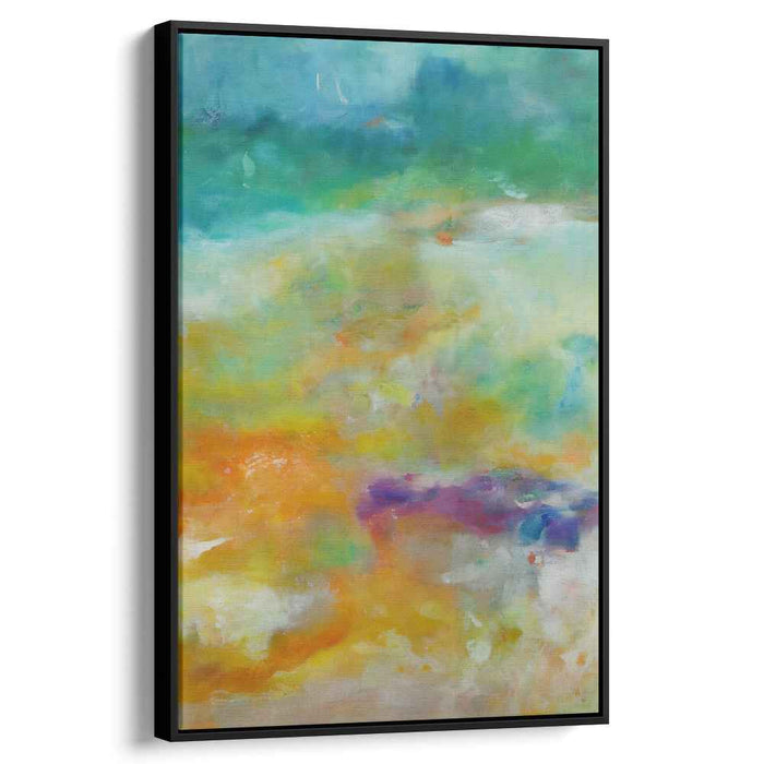 Glowing Color Symphony: Luminous Abstract Canvas Art