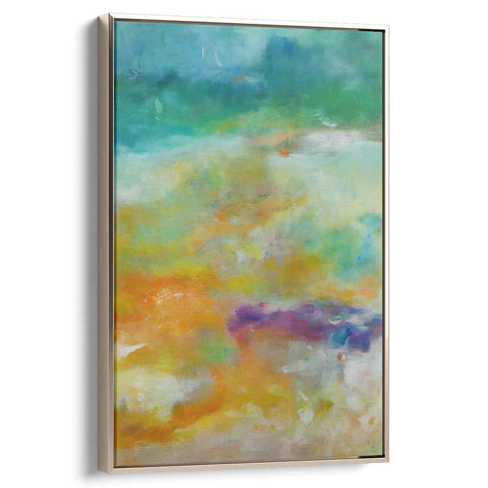 Glowing Color Symphony: Luminous Abstract Canvas Art