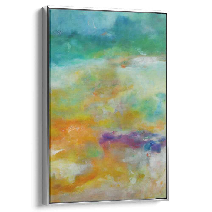 Glowing Color Symphony: Luminous Abstract Canvas Art
