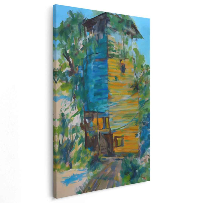 Meadow Haven: Vibrant Countryside Retreat Canvas Art