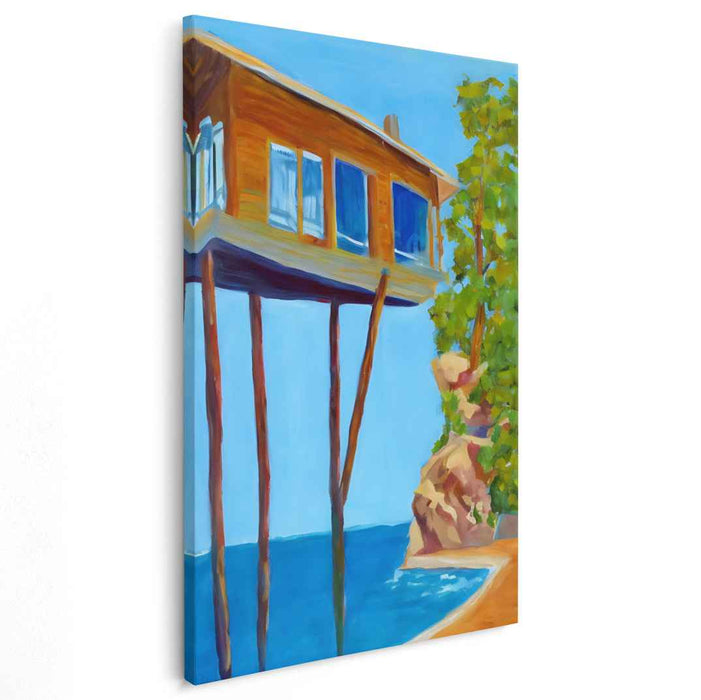 Floating Dreams: Surreal House on Stilts Over Azure Waters