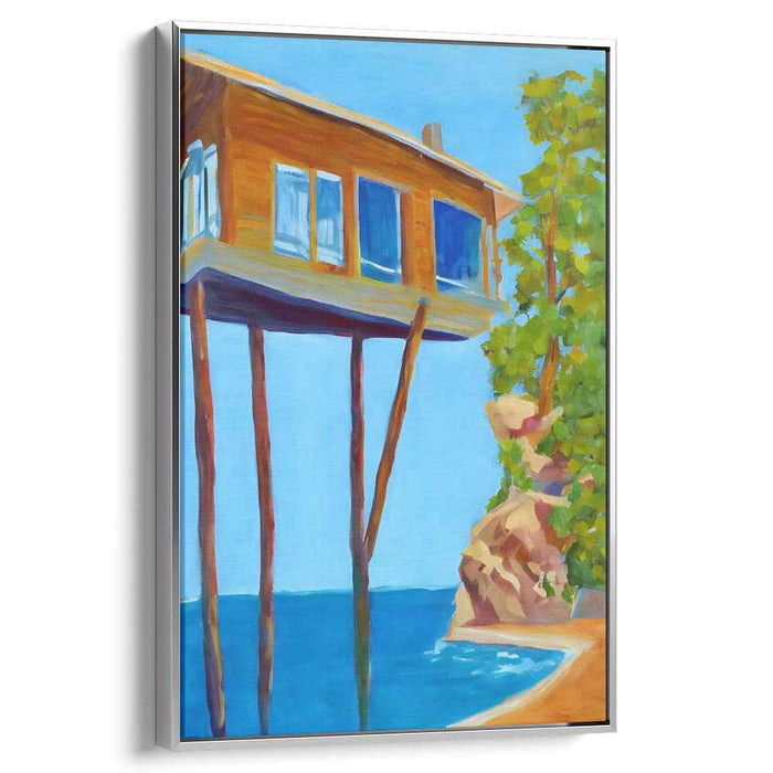 Floating Dreams: Surreal House on Stilts Over Azure Waters