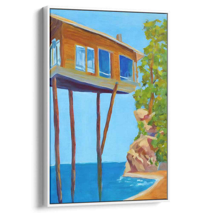 Floating Dreams: Surreal House on Stilts Over Azure Waters