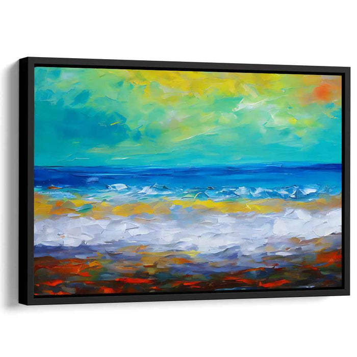 Seaquake: Abstract Expressionist Seascape Canvas Art Print