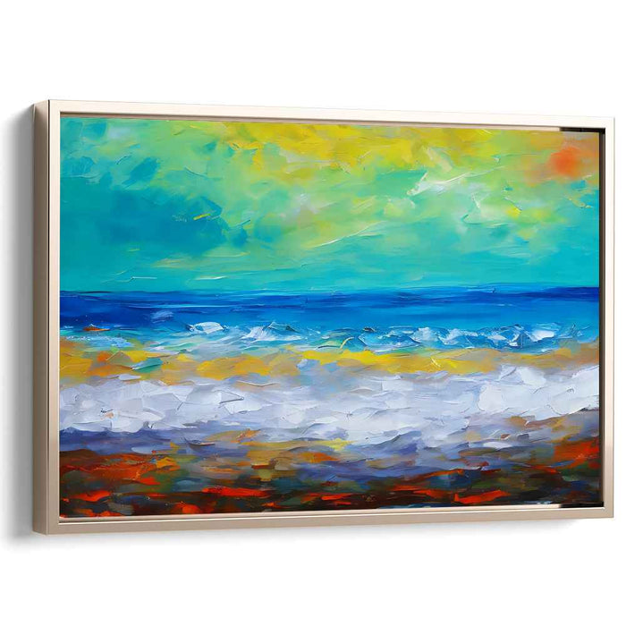 Seaquake: Abstract Expressionist Seascape Canvas Art Print