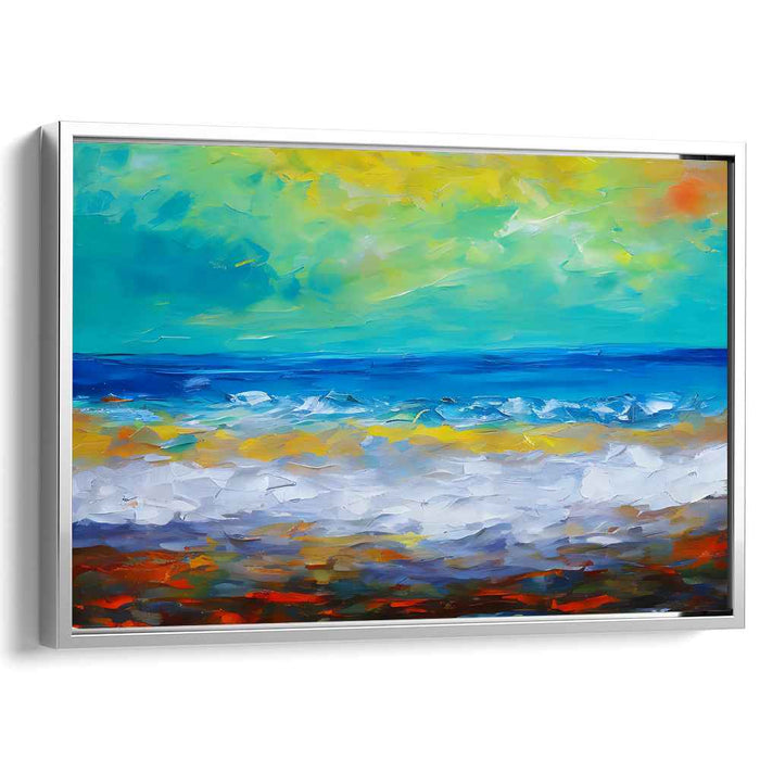 Seaquake: Abstract Expressionist Seascape Canvas Art Print