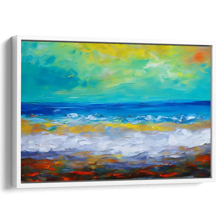 Seaquake: Abstract Expressionist Seascape Canvas Art Print