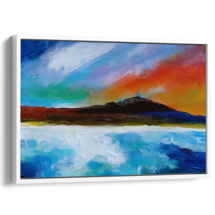 Ethereal Sunsets and Celestial Canopy: Vibrant Horizon and Dynamic Skies Canvas Art Print
