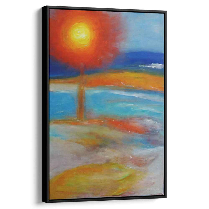 Siren's Melody Dance: Vibrant Seascape Sunset Oil Painting