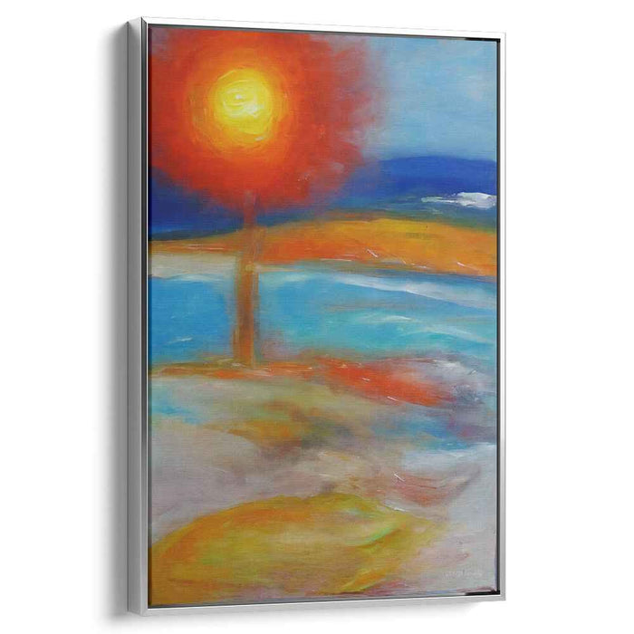 Siren's Melody Dance: Vibrant Seascape Sunset Oil Painting