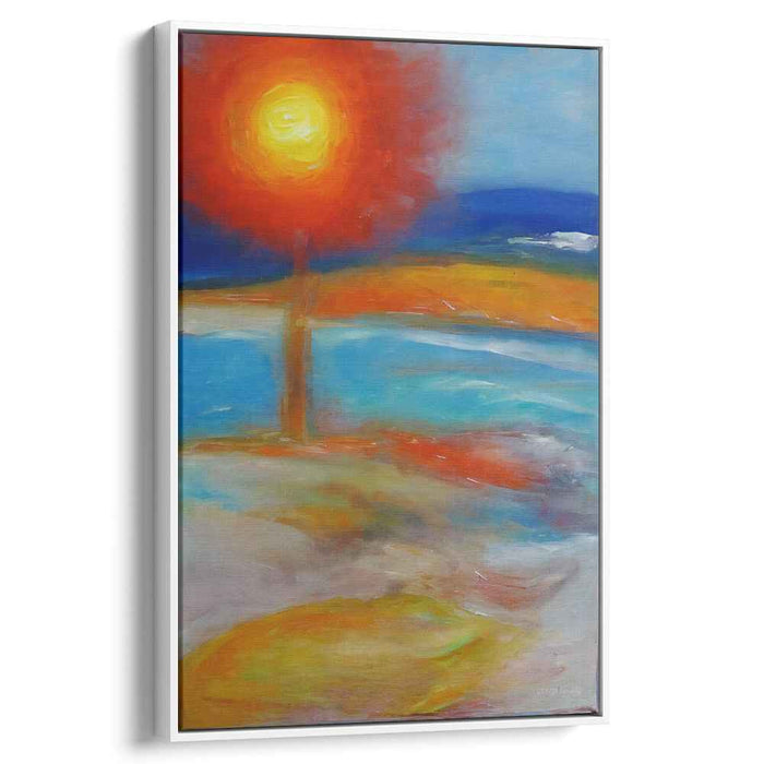 Siren's Melody Dance: Vibrant Seascape Sunset Oil Painting