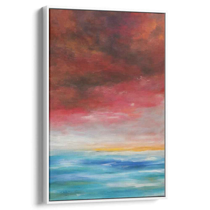 Ethereal Tidal Melodies: A Vivid Seascape Transition Canvas Art