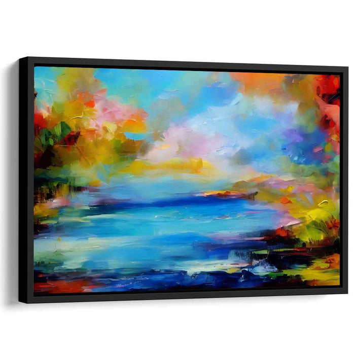 Elysian Dreamscape: Vivid Impressionist Landscape Canvas Art