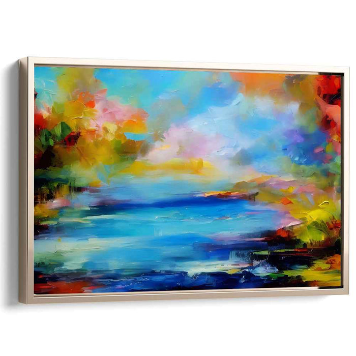Elysian Dreamscape: Vivid Impressionist Landscape Canvas Art