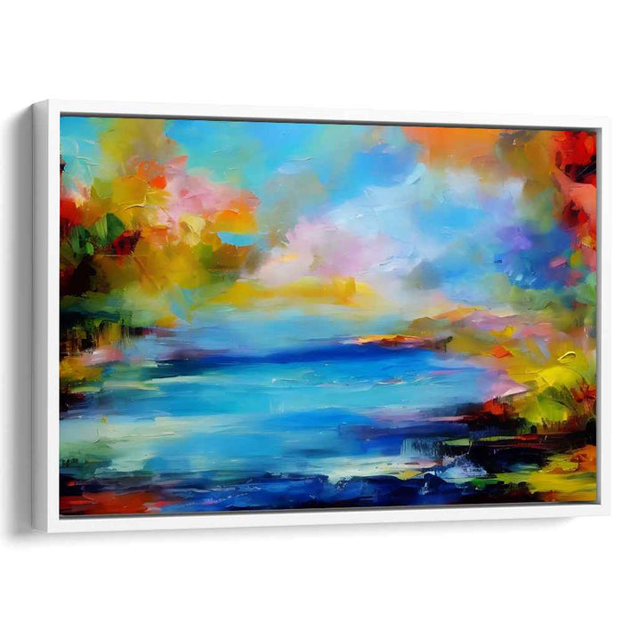 Elysian Dreamscape: Vivid Impressionist Landscape Canvas Art