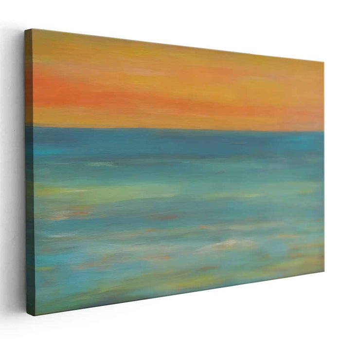 Seafoam Sonata: Impressionist Seascape Canvas Art Print