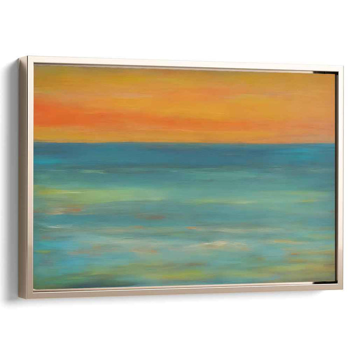 Seafoam Sonata: Impressionist Seascape Canvas Art Print