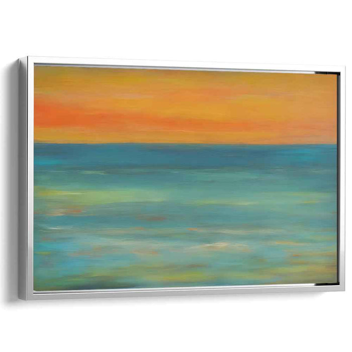 Seafoam Sonata: Impressionist Seascape Canvas Art Print