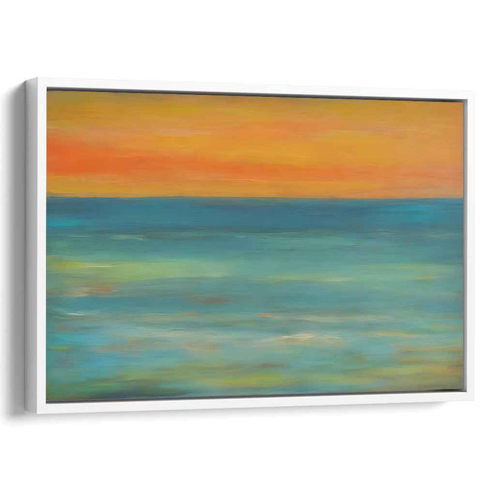 Seafoam Sonata: Impressionist Seascape Canvas Art Print