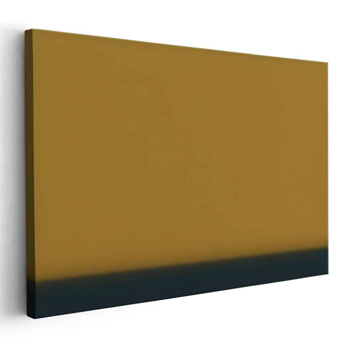 Serene Ochre: Minimalist Color Field Canvas Art