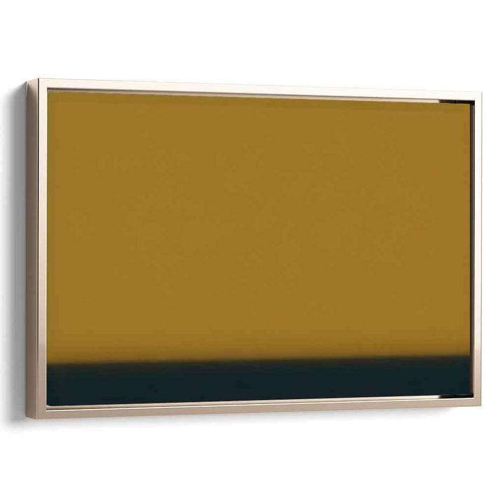 Serene Ochre: Minimalist Color Field Canvas Art