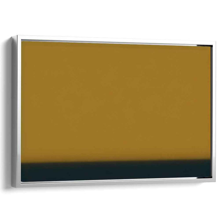 Serene Ochre: Minimalist Color Field Canvas Art