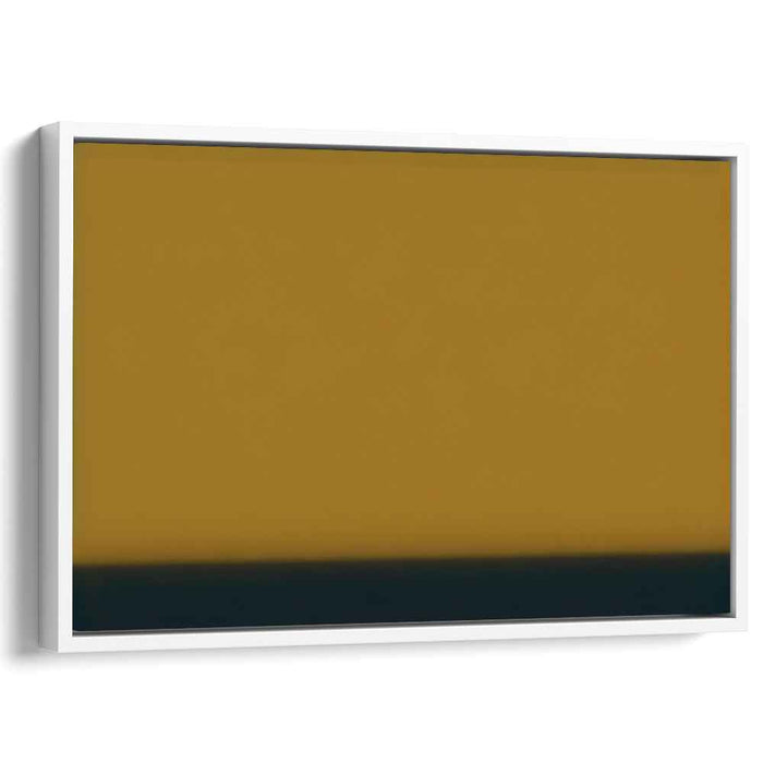 Serene Ochre: Minimalist Color Field Canvas Art