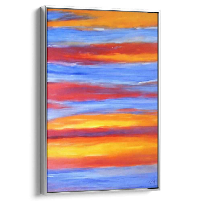 Dynamic Imprint: Abstract Expressionist Canvas Art Print