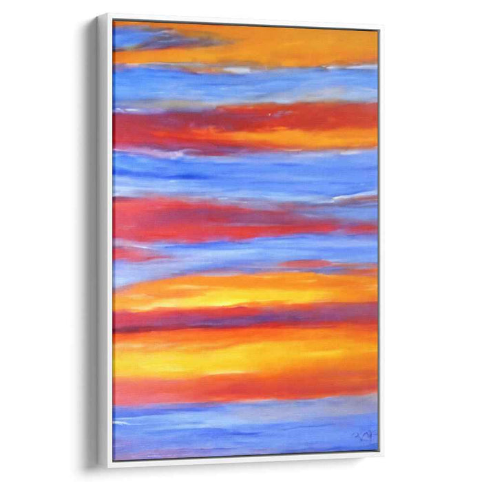 Dynamic Imprint: Abstract Expressionist Canvas Art Print