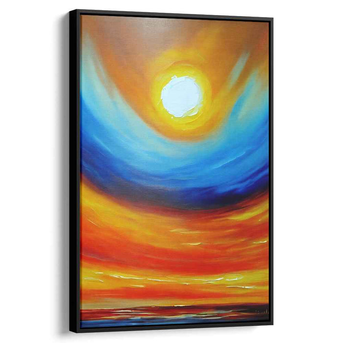 Chromatic Euphony Burst: A Vivid Symphony of Color Abstract Canvas Art Print