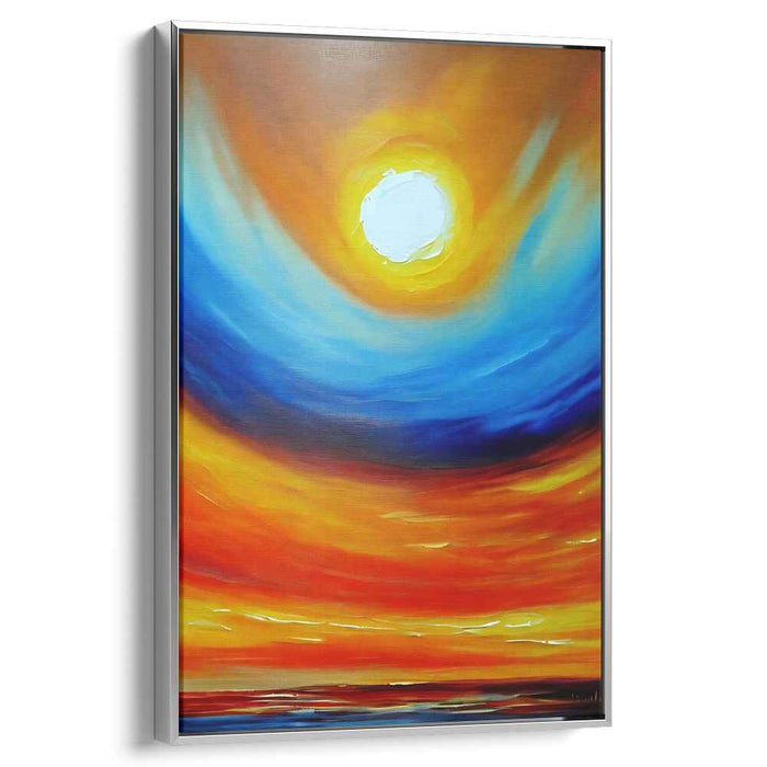 Chromatic Euphony Burst: A Vivid Symphony of Color Abstract Canvas Art Print