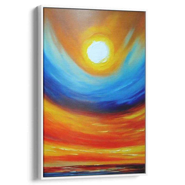Chromatic Euphony Burst: A Vivid Symphony of Color Abstract Canvas Art Print