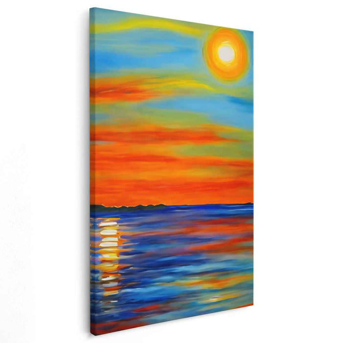 Fluidic Illusion: Mesmerizing Abstract Seascape Canvas Art