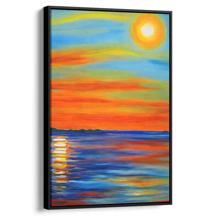 Fluidic Illusion: Mesmerizing Abstract Seascape Canvas Art