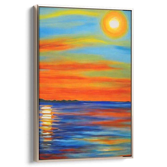 Fluidic Illusion: Mesmerizing Abstract Seascape Canvas Art