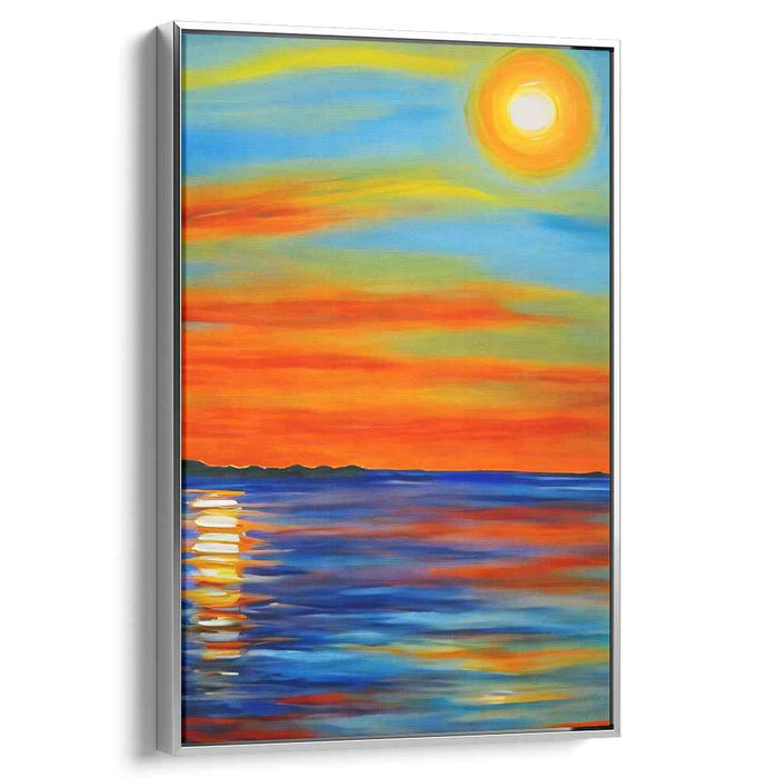 Fluidic Illusion: Mesmerizing Abstract Seascape Canvas Art