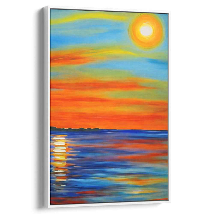Fluidic Illusion: Mesmerizing Abstract Seascape Canvas Art