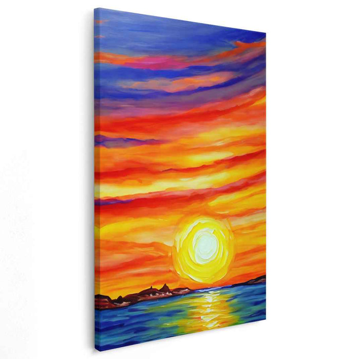 Colorful Impressionist Stroke: Vivid Impressionist Canvas Art Print