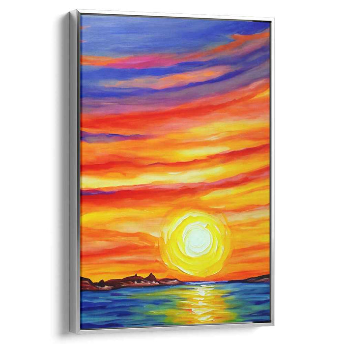 Colorful Impressionist Stroke: Vivid Impressionist Canvas Art Print