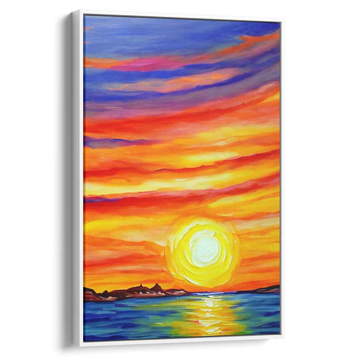 Colorful Impressionist Stroke: Vivid Impressionist Canvas Art Print