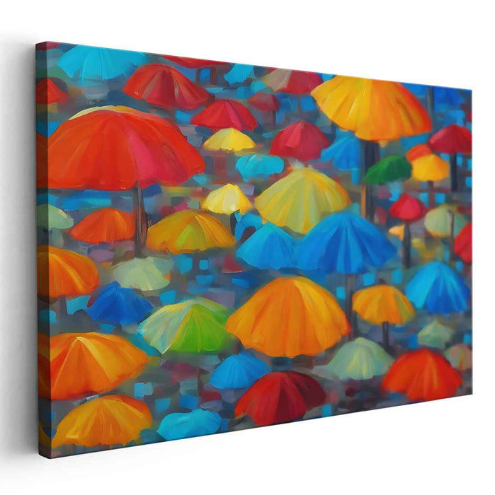 Abstract Beach Umbrellas #111