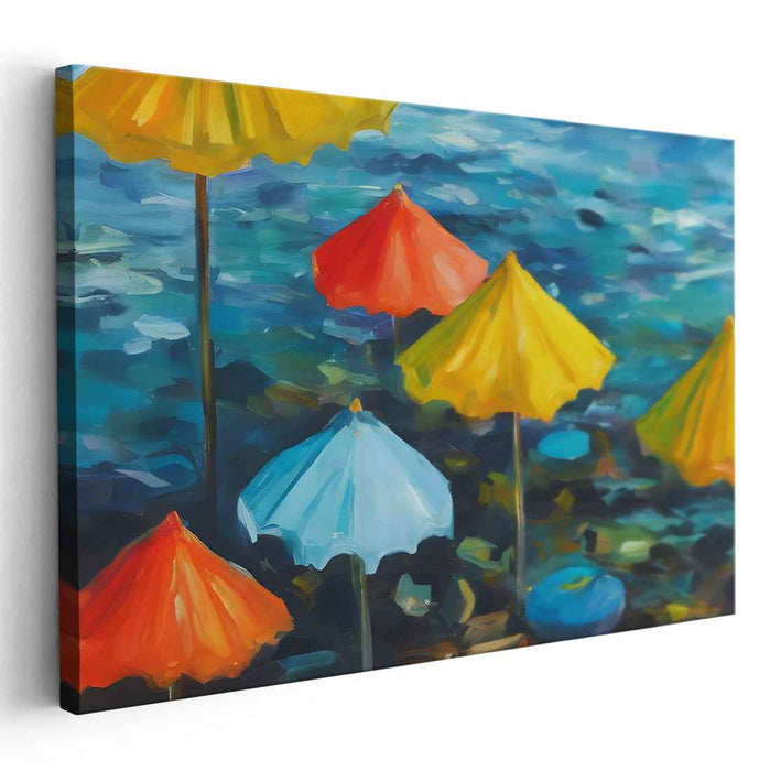 Abstract Beach Umbrellas #120
