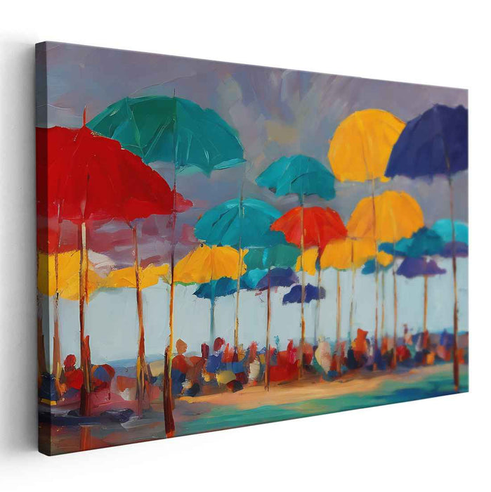 Abstract Beach Umbrellas #125