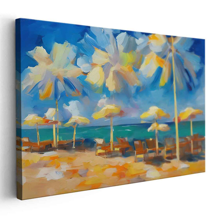 Abstract Beach Umbrellas #129