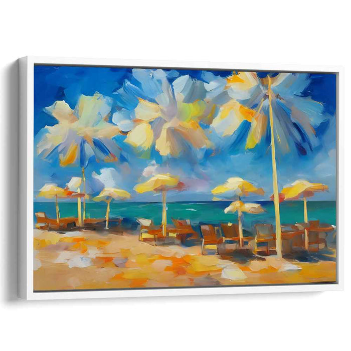 Abstract Beach Umbrellas #129