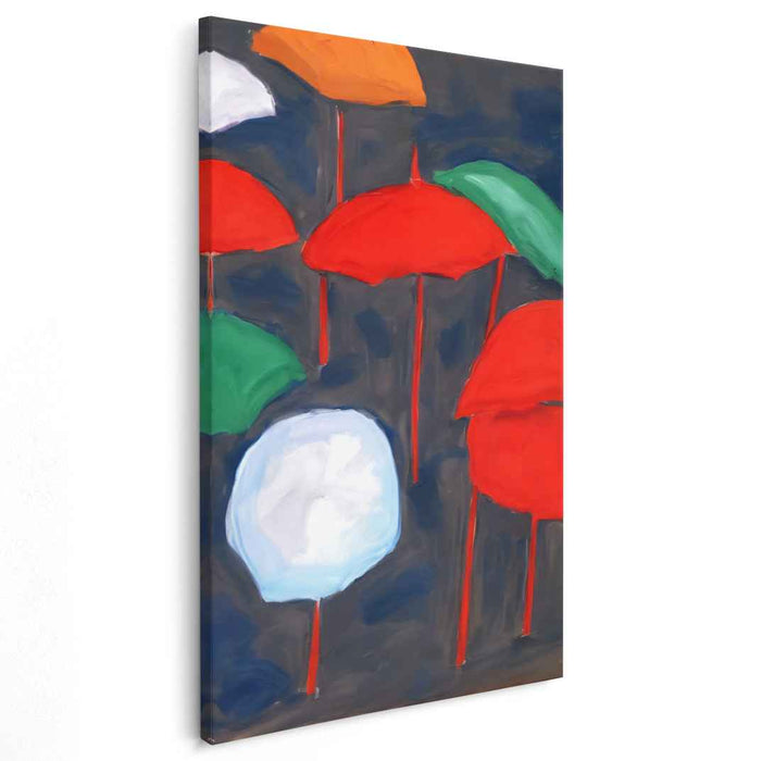 Vibrant Whimsy Burst: Playful Colorful Canvas Art Print